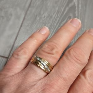 10k chunky custom diamond band